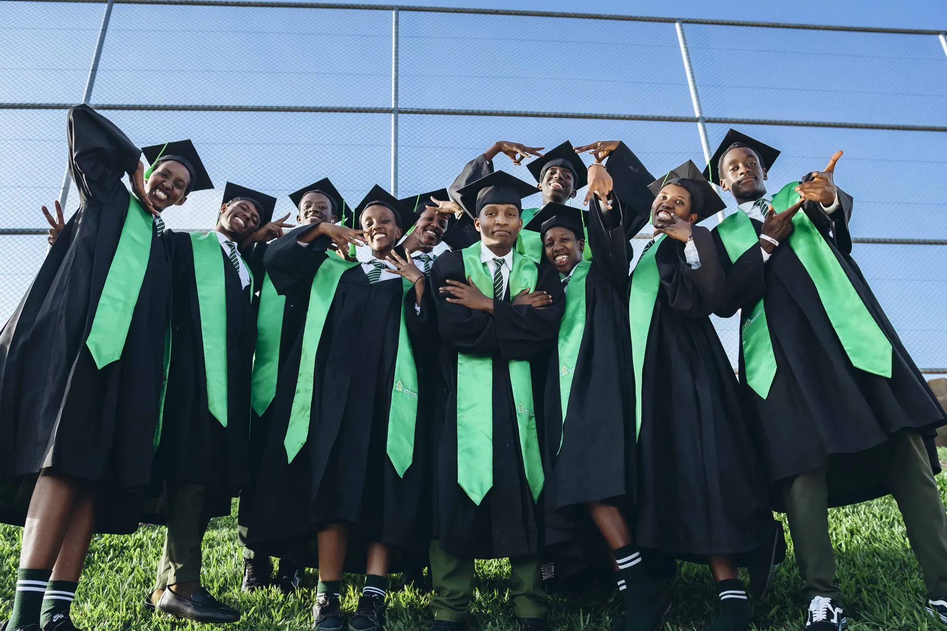Students celebrating together