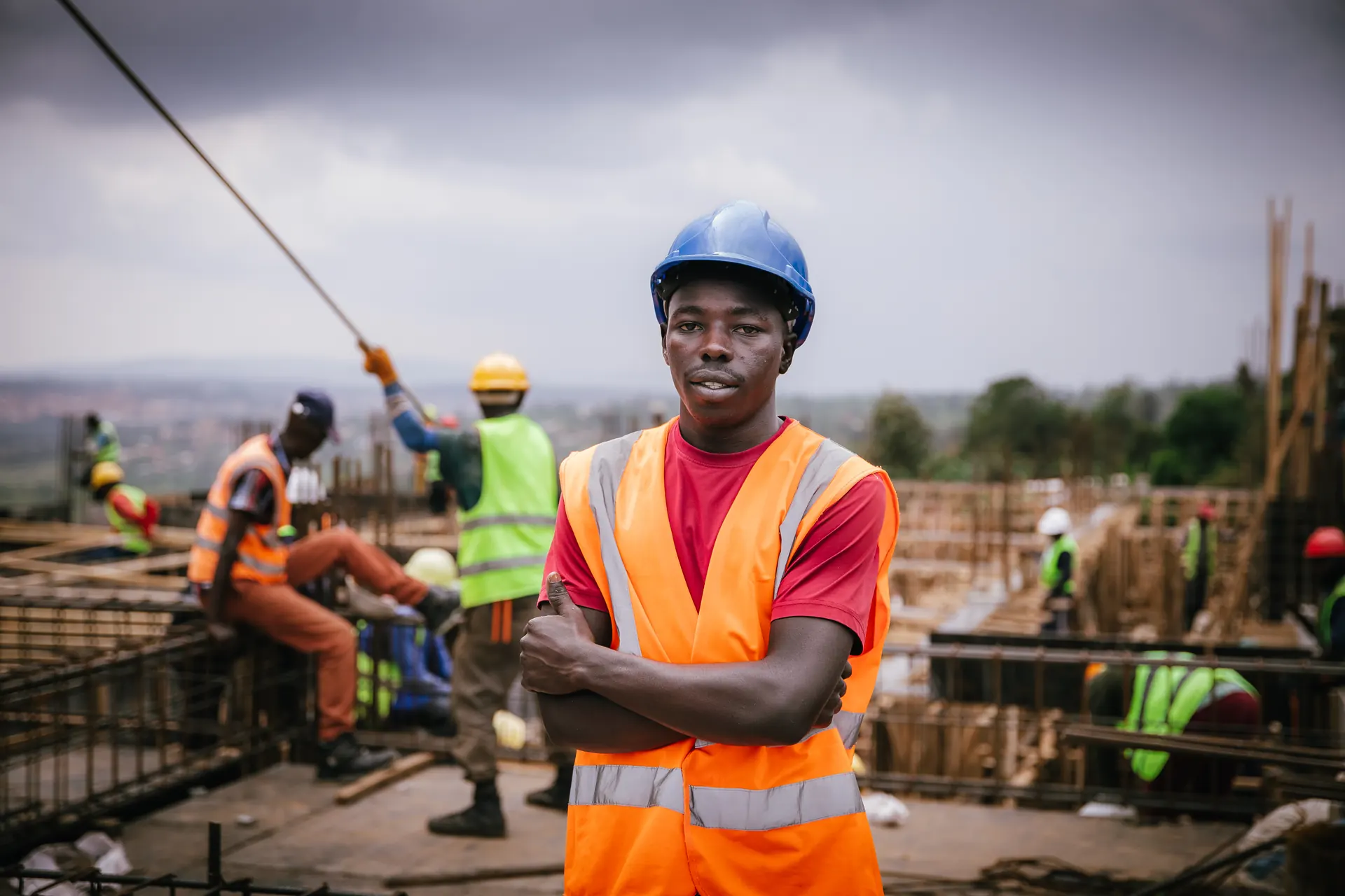 Construction worker on site
